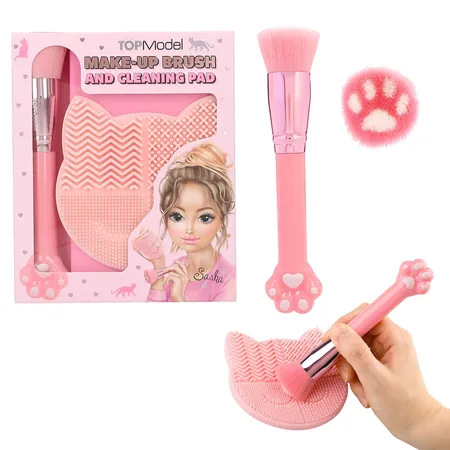 Depesche TOPModel Make-Up Pinsel & Reinigungsmatte Set BEAUTY and ME