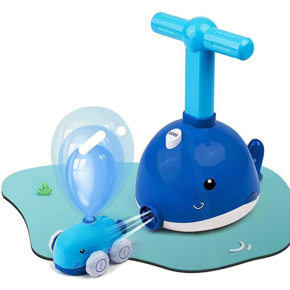 (23-tlg. Set) Lustige Kinder Ballon Launcher Luftpumpe Erziehungs Wissenschaft Antriebskraft   Ballone - Blau