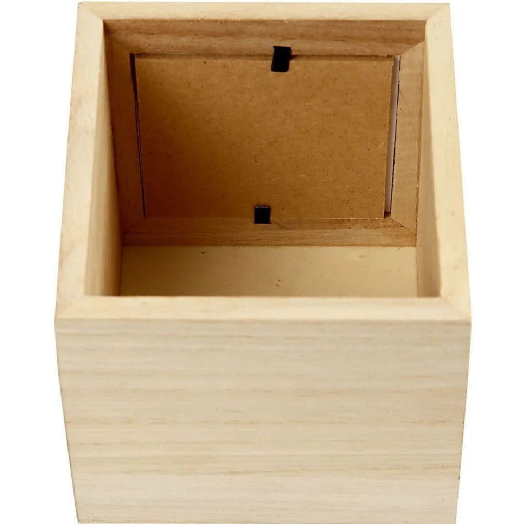 Creativ company houten pennenbakje met fotolijstje
