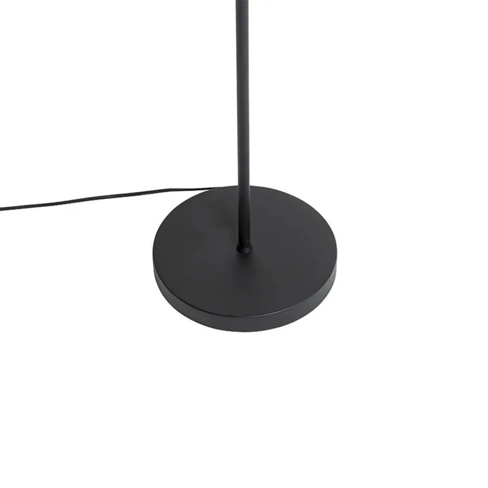 Qazqa vloerlampen stijn zwart e27