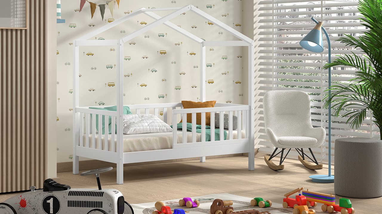 Huisbed Peuter Dallas wit