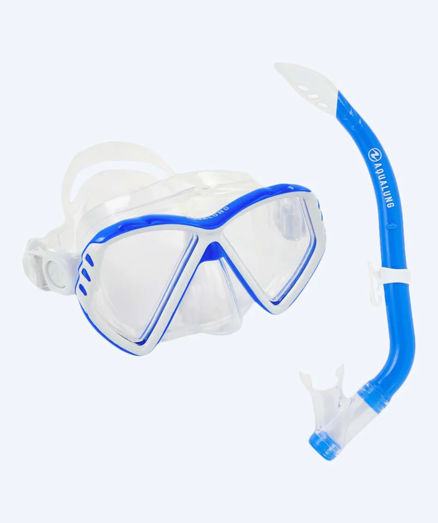 Aqualung Combo snorkelsæt til børn (8-18) - Combo Cub - Klar/blå