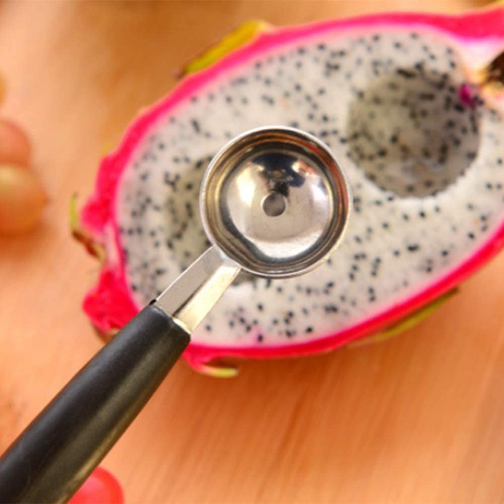 Edelstahl Frucht Löffel Wassermelonen Obst Ausstecher - Silber