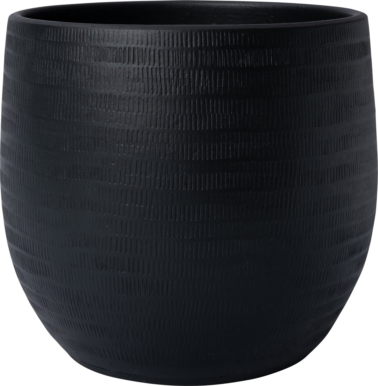 Intratuin bloempot Xanna zwart D 27 H 25 cm