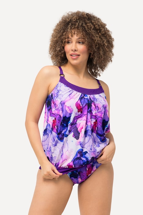 Tankini, Marmormuster, Softcups, Träger verstellbar
