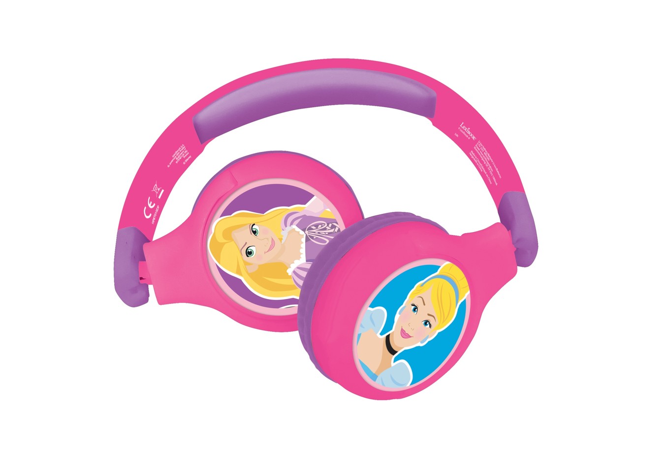 Lexibook - Disney Princess - 2 in 1 Bluetooth® foldable Headphones (HPBT010DP)