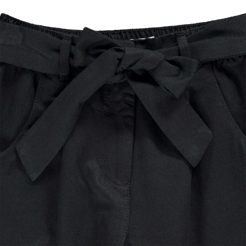 Pantalon avec ceinture pour fille - Gris foncé
