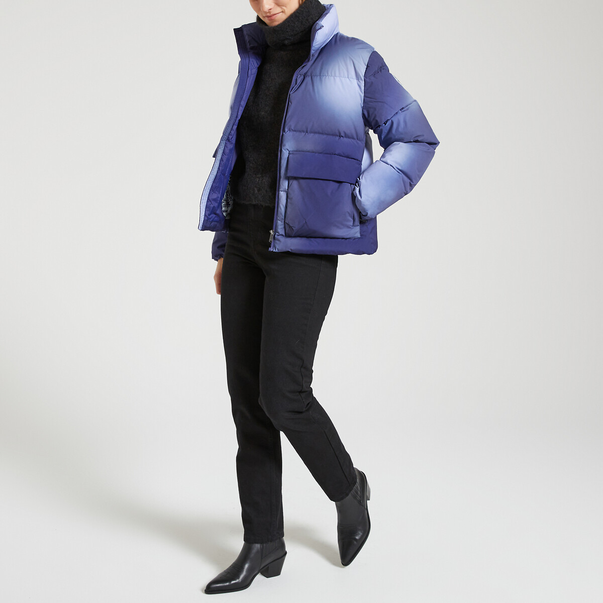 JOTT<br>Jaqueta reta de plumas com gola alta SHENZEN FROST