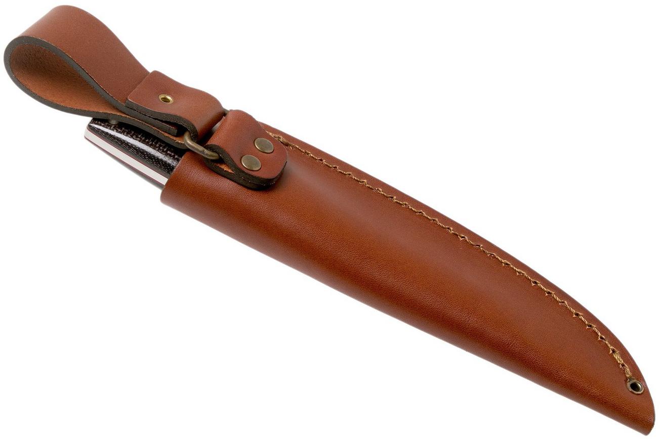 Nordic Knife Design Forester 100, N690, Bison Micarta 2021 vaststaand mes