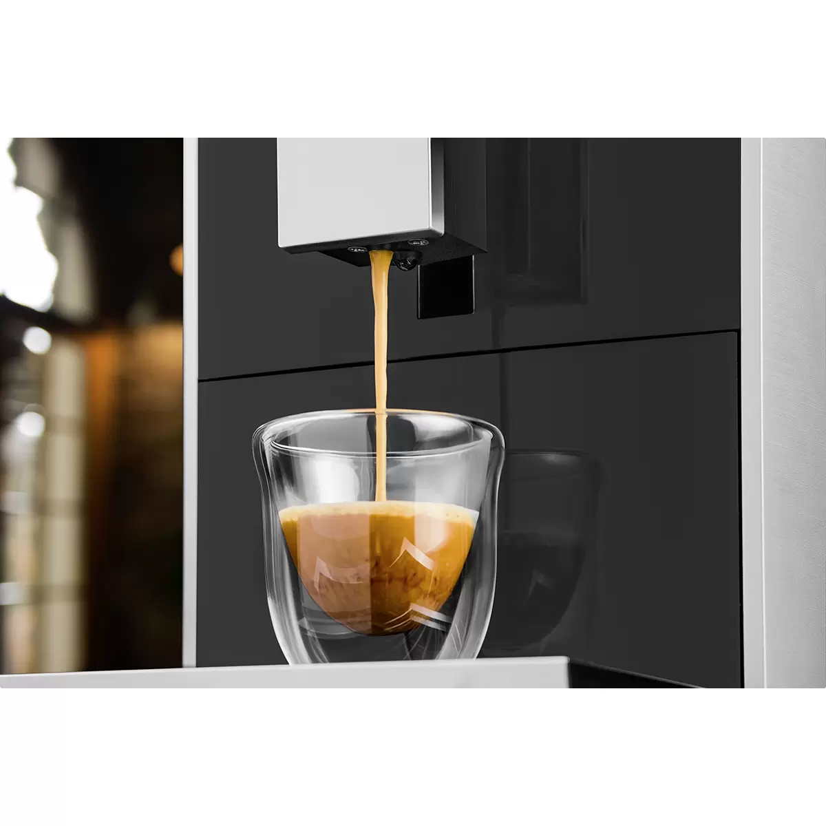 Kaffeemaschine Crema One Touch Schwarz