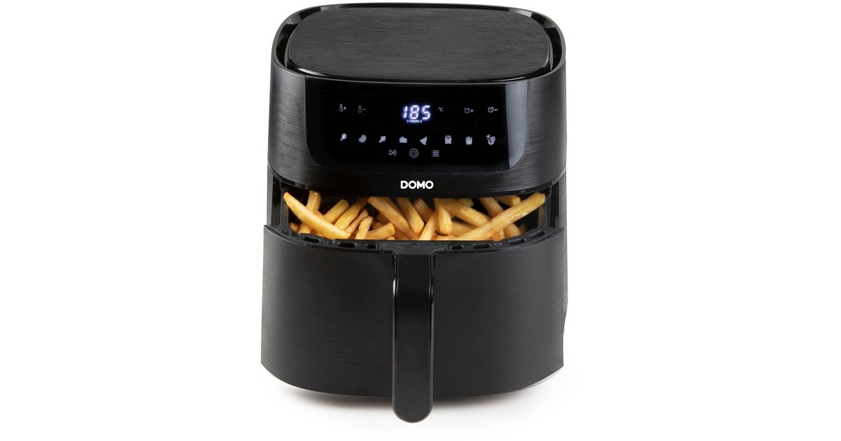 DomoDeli-fryer DO539FR heteluchtfriteuse  (Zwart, 1.5 kg | 6 liter)