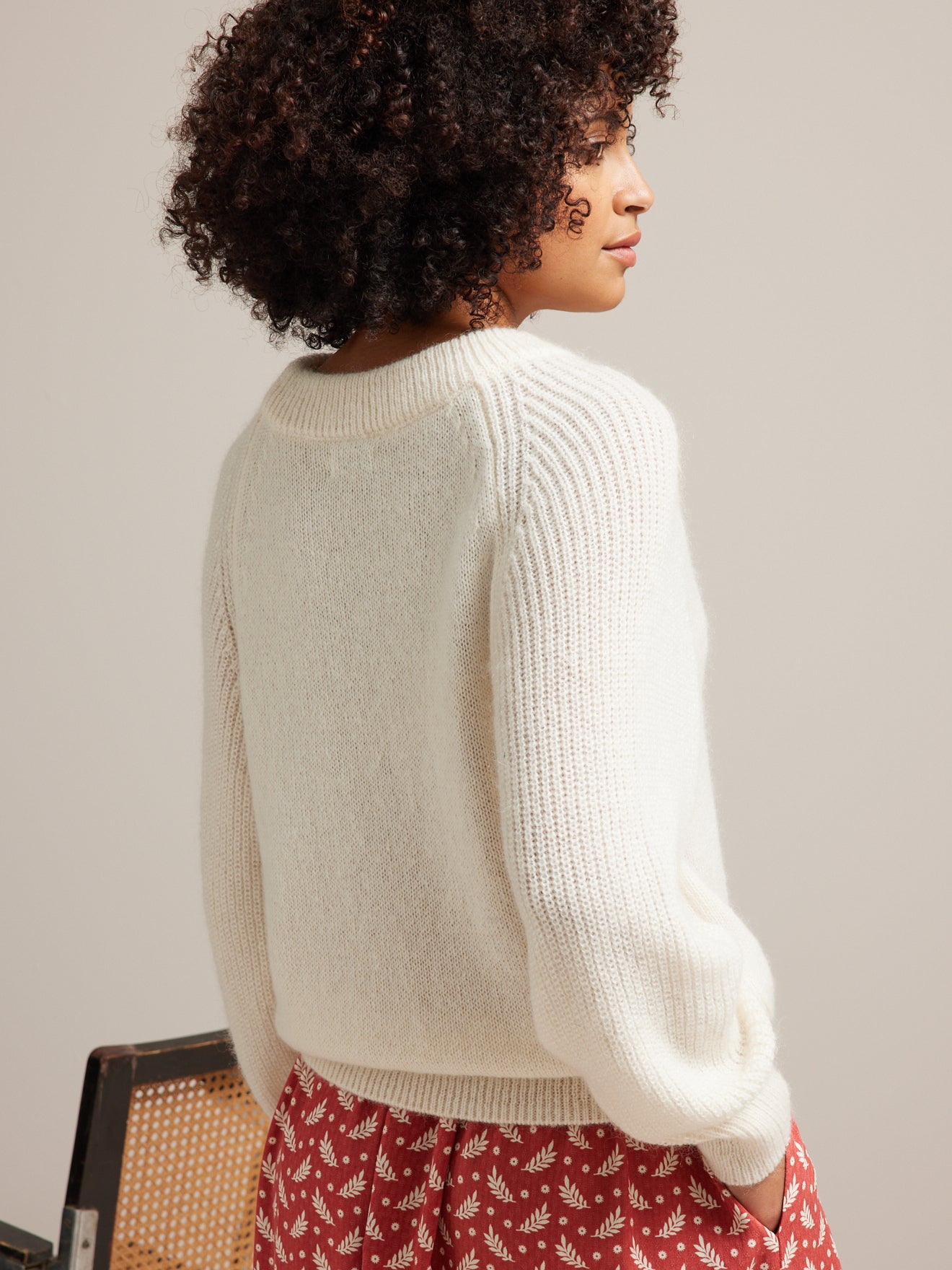 Pull femme mélange mohair