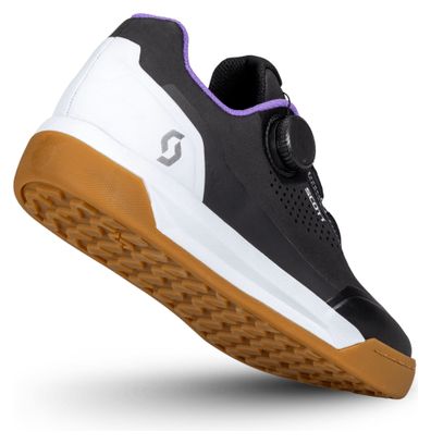 Chaussures Pédales Plates Femme Scott Volt Evo Flat Boa Noir/Blanc
