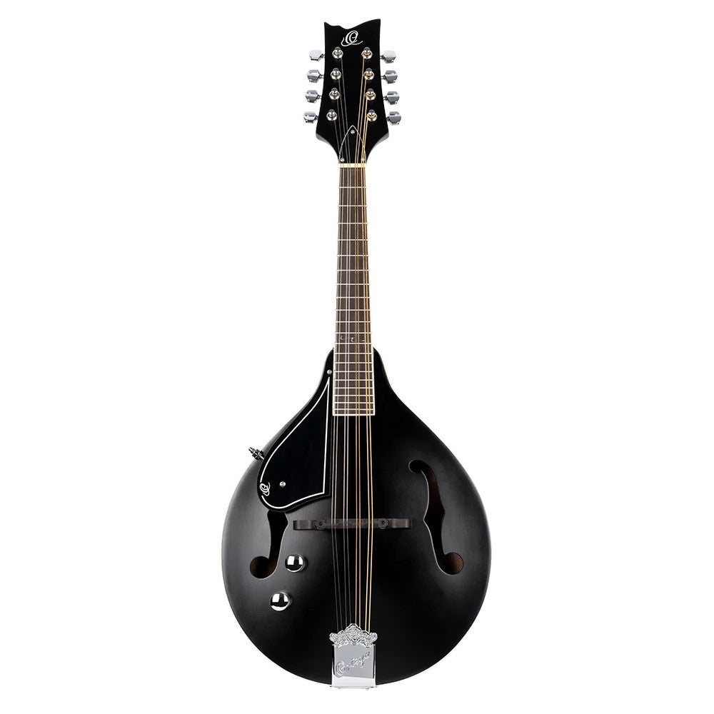 Ortega RMAE40SBK-L A-style Series Left-handed Mandolin Satin Black linkshandige mandoline met gigbag