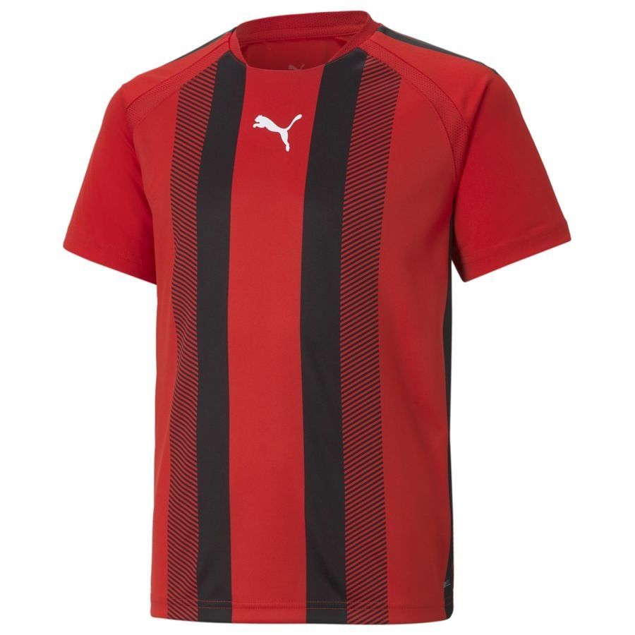PUMA teamLIGA Striped Jersey Junior - Rouge/Noir