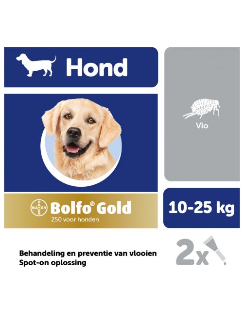 Bolfo Gold Hond 250 - Anti vlooienmiddel