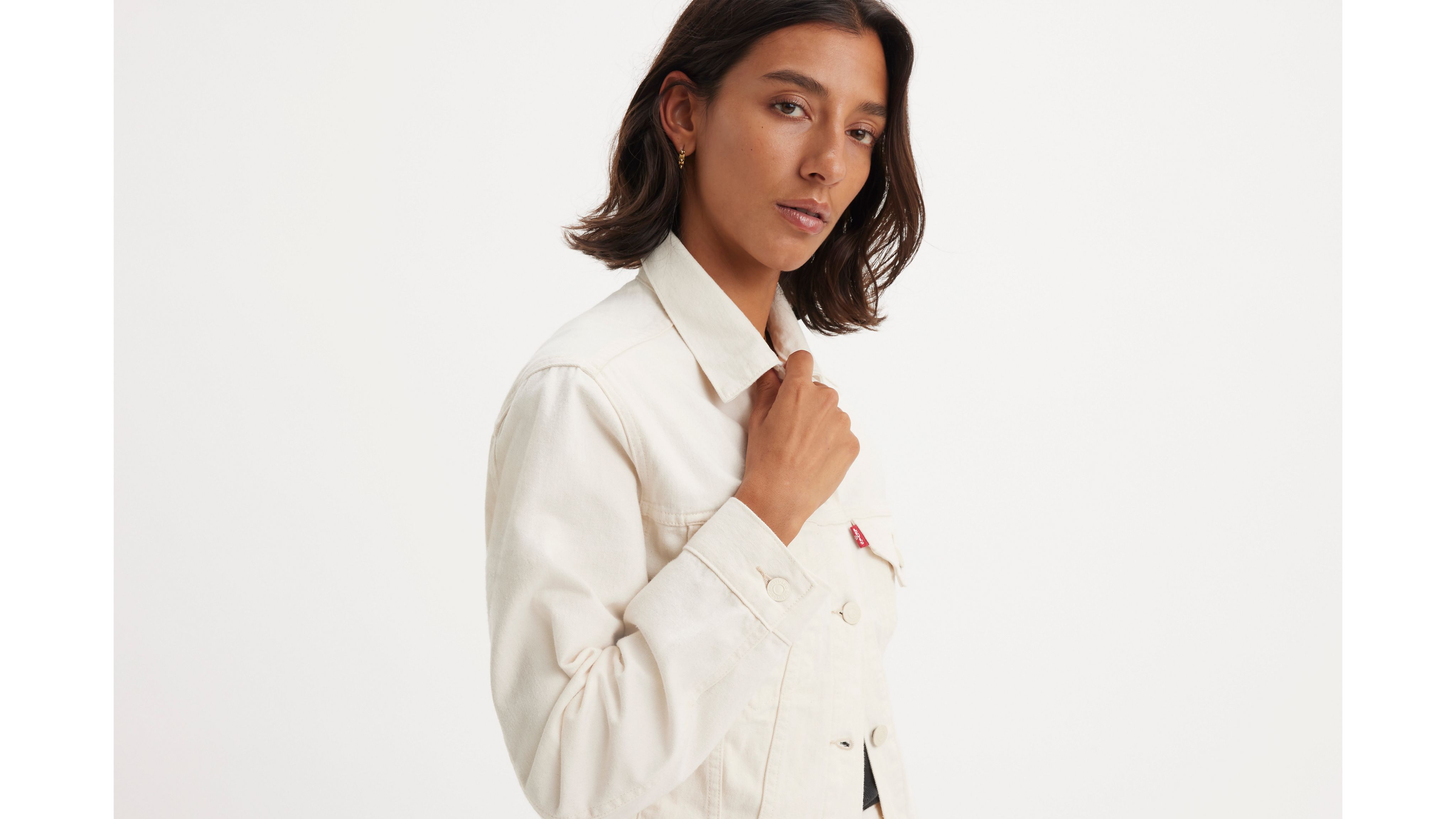 Levi's® WellThread® veste Trucker - Soft Ceramic - Blanc