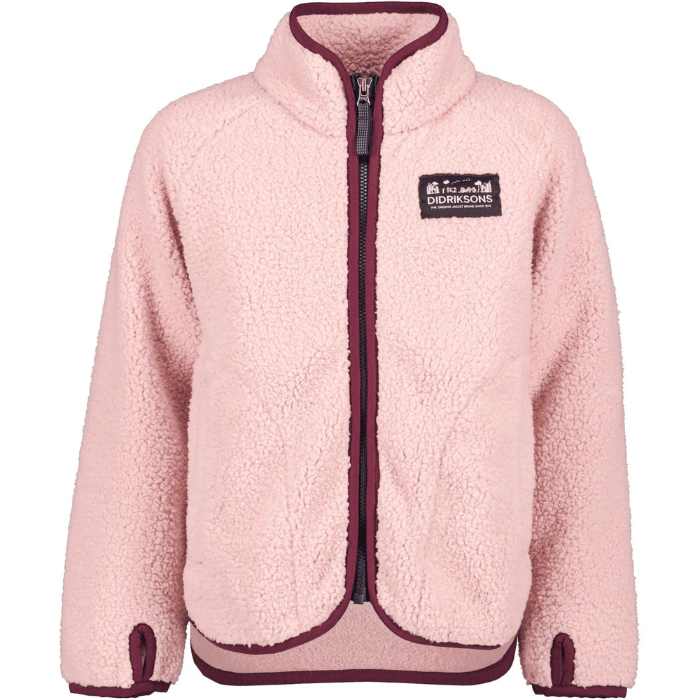 Køb Didriksons Dusty Pink Gibbs Kids Fullzip Fleece Jakke 2 | Luksusbaby