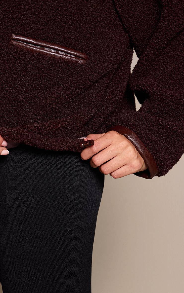 Chocolate Plum Polaire Demi-zip