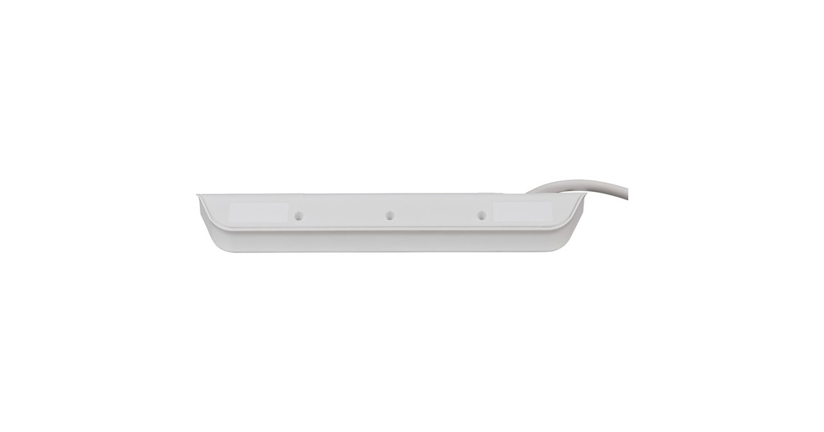 BrennenstuhlEstilo Hoekstekkerdoos 4-voudig stekkerdoos  (Wit/roestvrij staal, 2x USB)