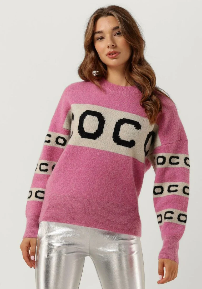 CO\\'COUTURE roze co'couture trui leona logo knit
