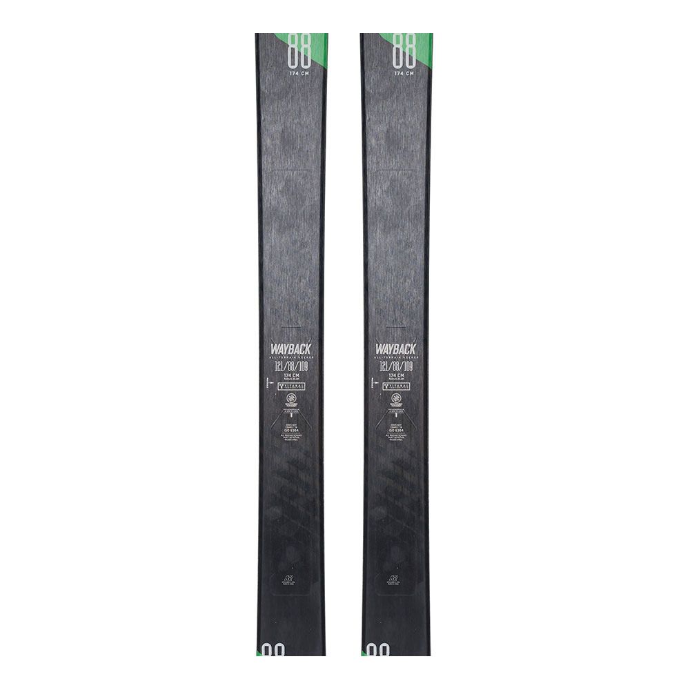 K2 WAYBACK 88 - Skis randonné Homme green/black