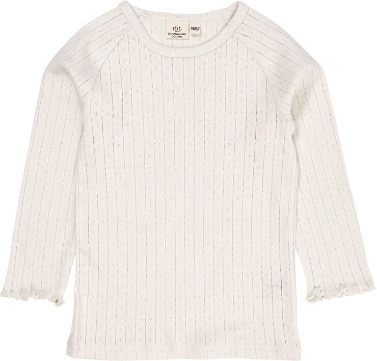 Copenhagen Colors POINTELLE JUNIOR LS TEE Cream