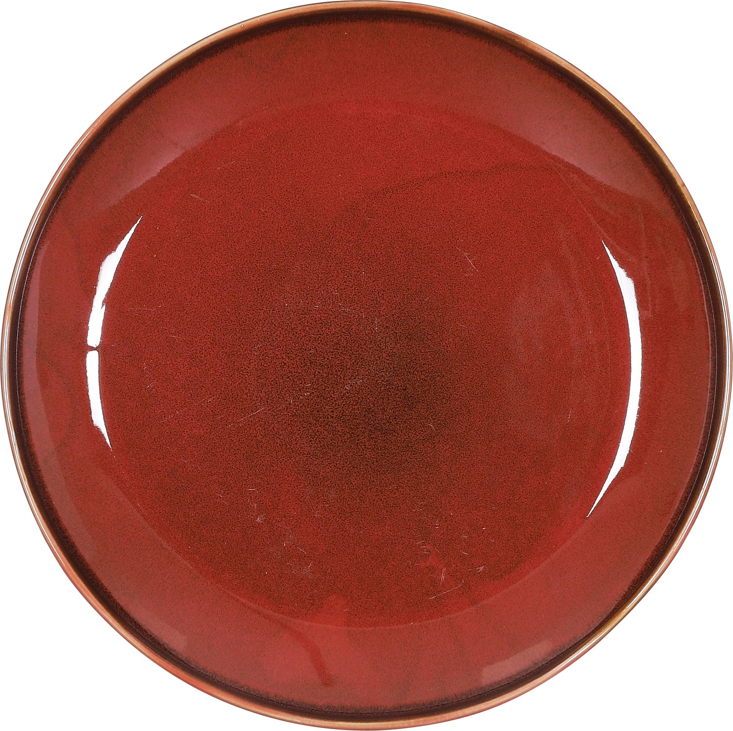 Mica Decorations dinerbord Rhea bruin D 27,5 H 3,5 cm