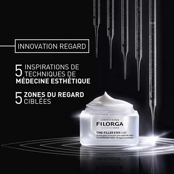Creme para Contorno dos Olhos Antirrugas Filorga Time-Filler 5XP com Ácido Hialurônico 15ml