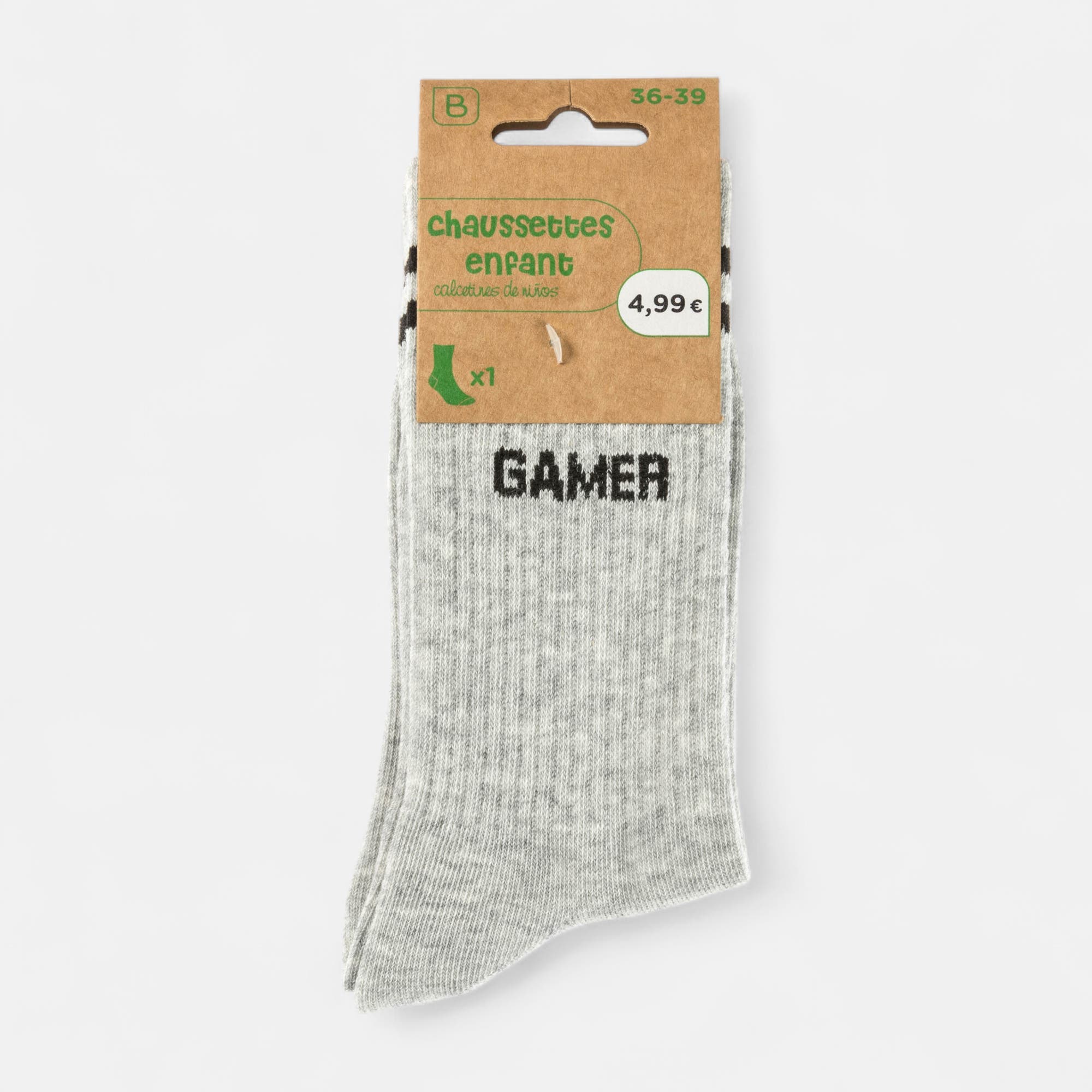Chaussettes Enfant gris