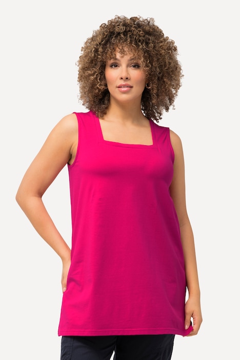 Longtop, Classic Fit, Carree-Ausschnitt, ärmellos