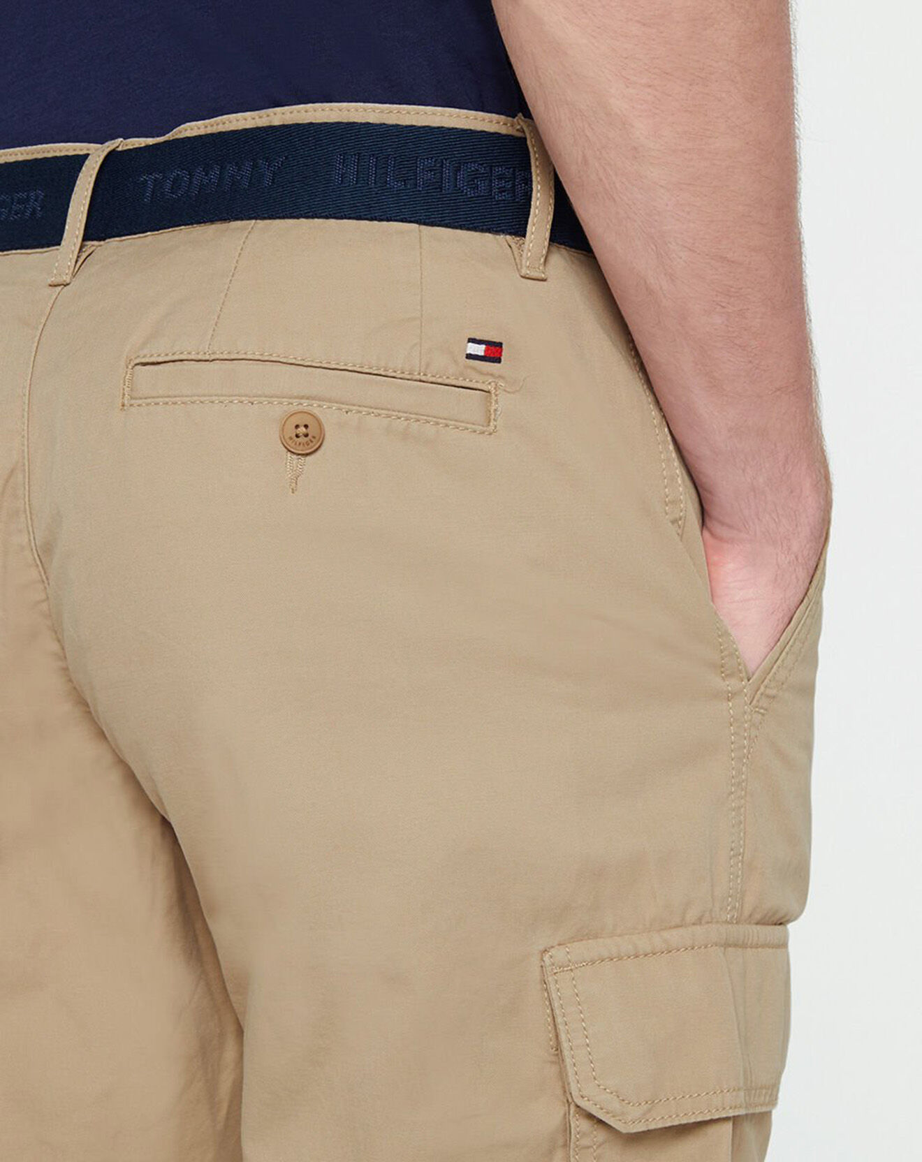 Tommy Hilfiger Bermuda 100% Coton Bio John Cargo beige