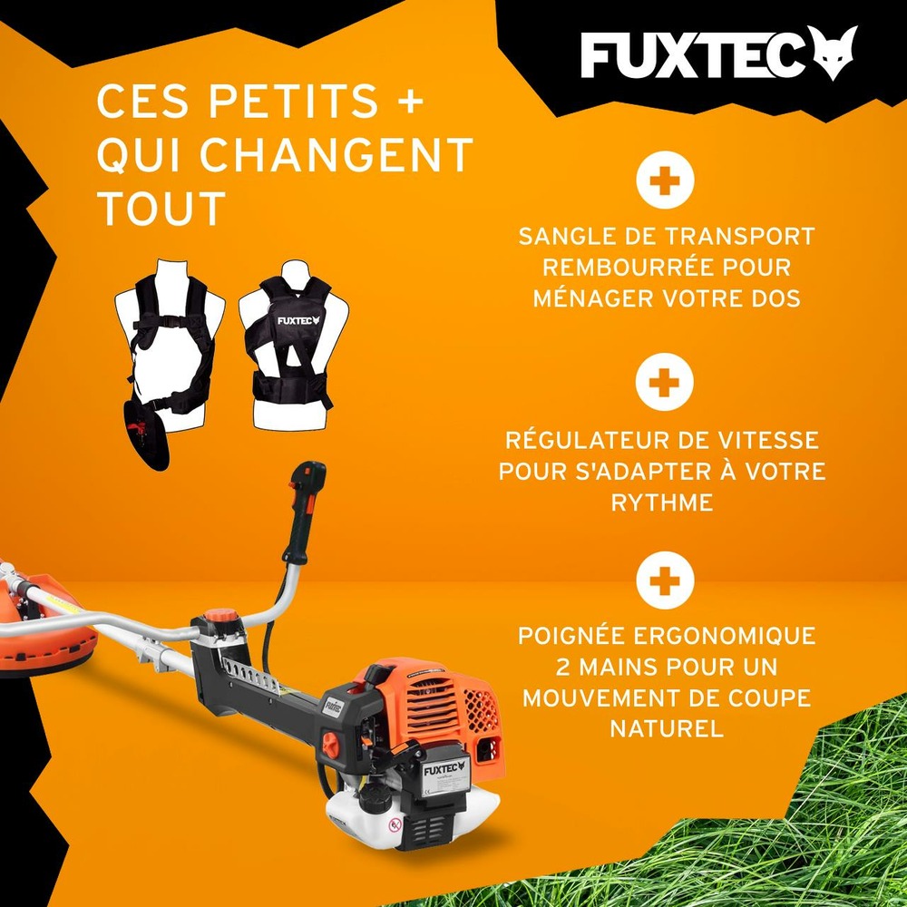 Débroussailleuse thermique professionnelle - fx-ps162 - 62cm3 3,5cv anti vibration
