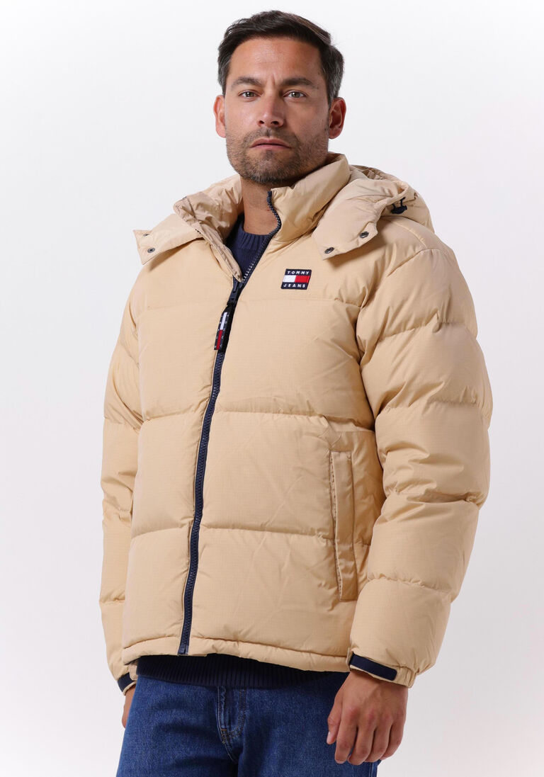 TOMMY JEANS beige tommy jeans gewatteerde jas tjm alaska puffer