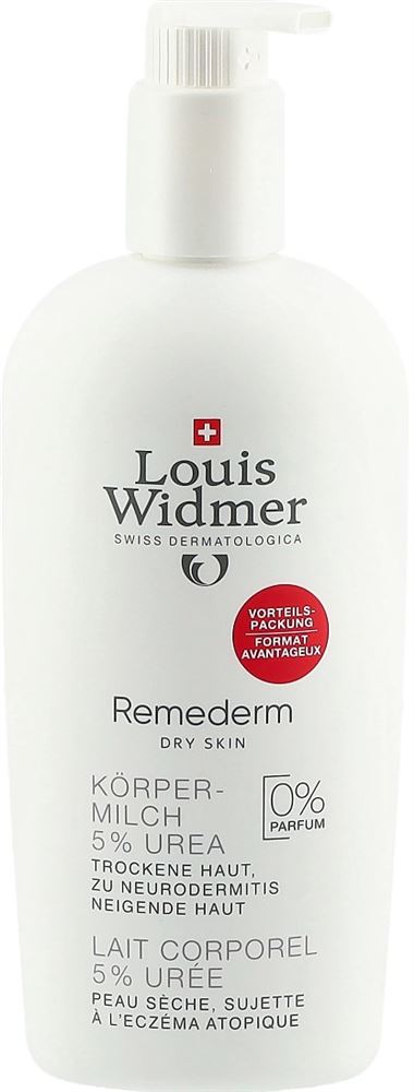 LOUIS WIDMER Remederm Körpermilch Milch 5% Urea ohne Parfum Disp 400 ml