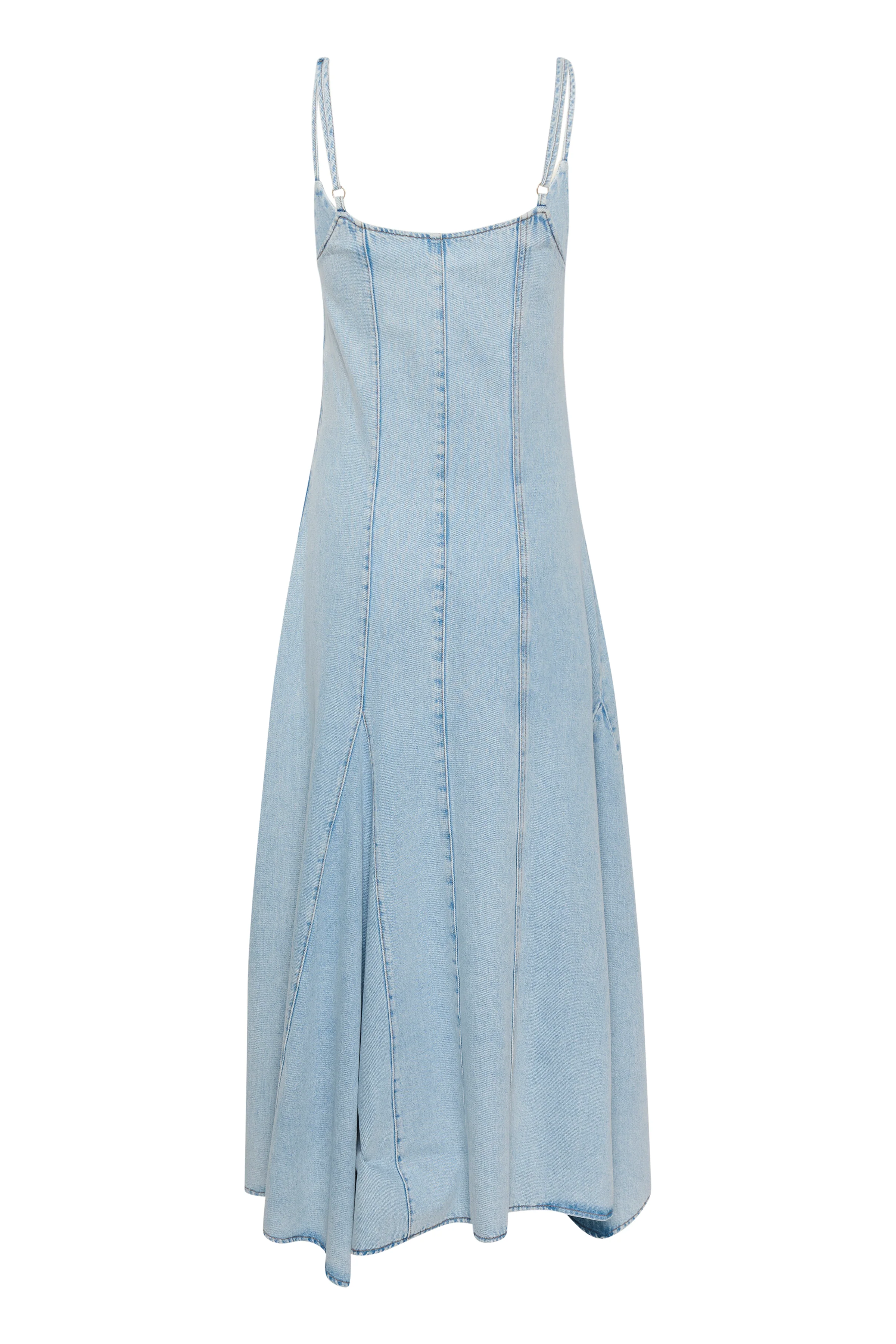 GESTUZ  Kaila lang kjole - Light blue washed