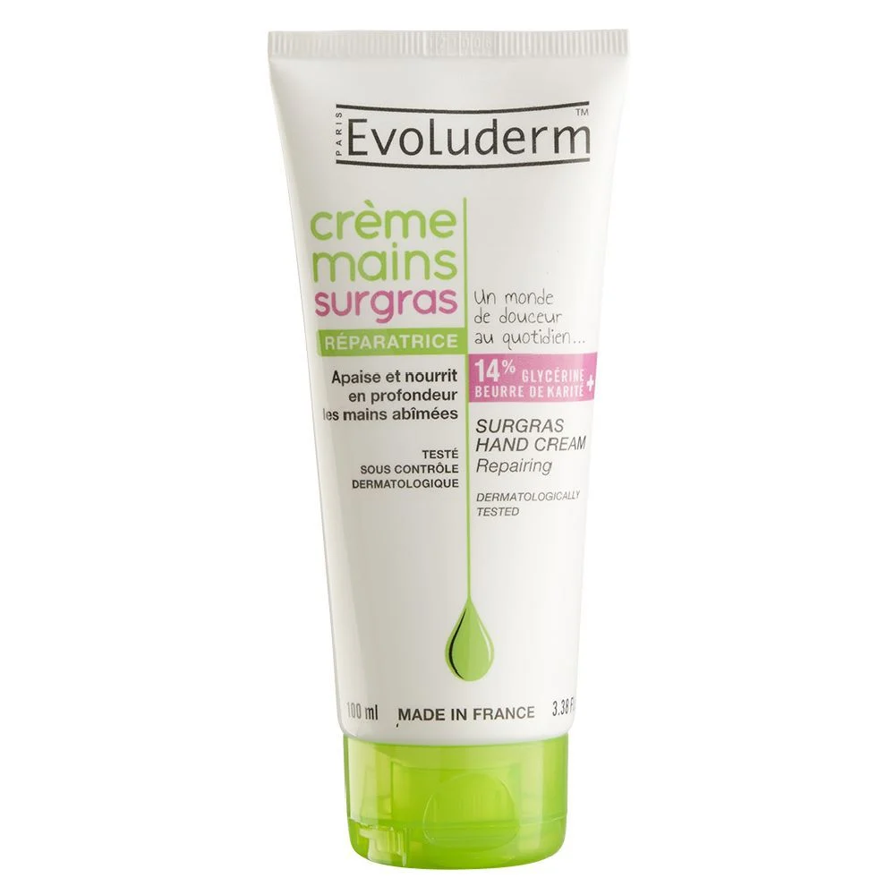 Crème pour les mains Evoluderm surgras 100 ml