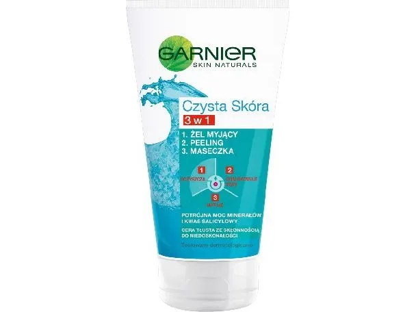 GARNIER Clean Skin 3in1 zel scrub maske 150ml