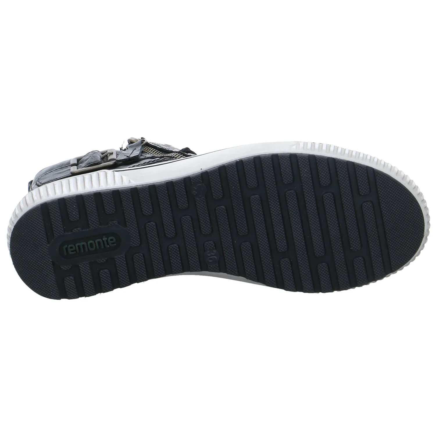 REMONTE Mid Cut Sneaker Schwarz Leder  mit TEX Membrane