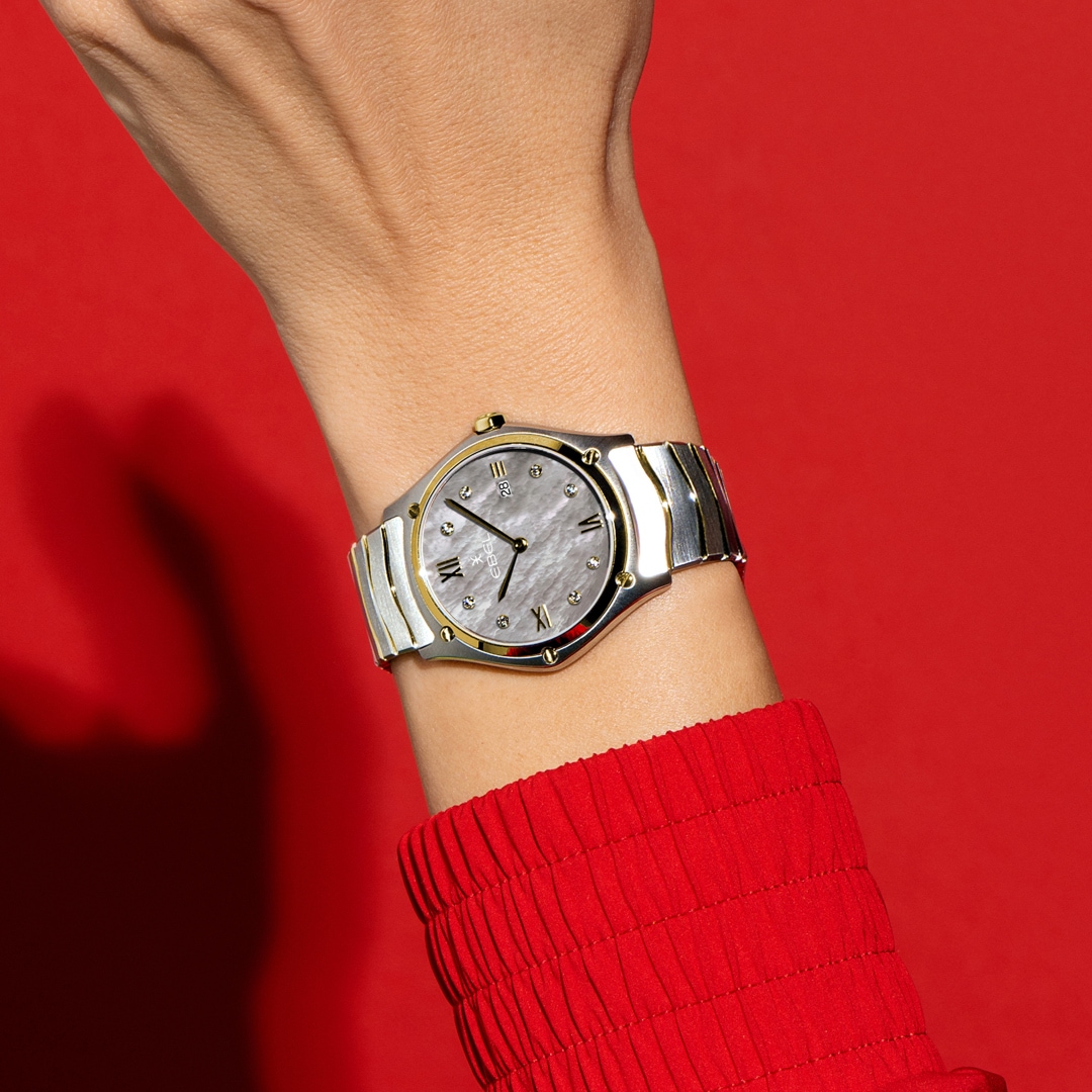 Ebel Sport Classic Lady Diamonds Bicolor / Grau 37mm