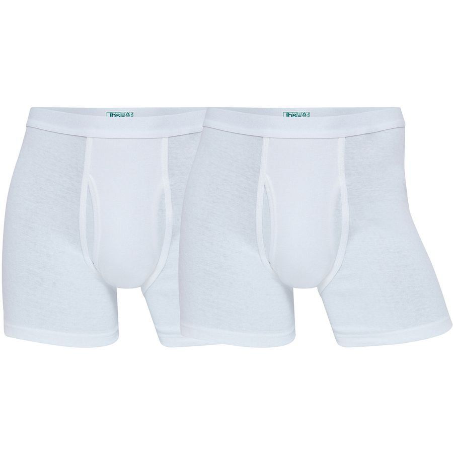 JBS Organic Boxers 2-Pack - Blanc