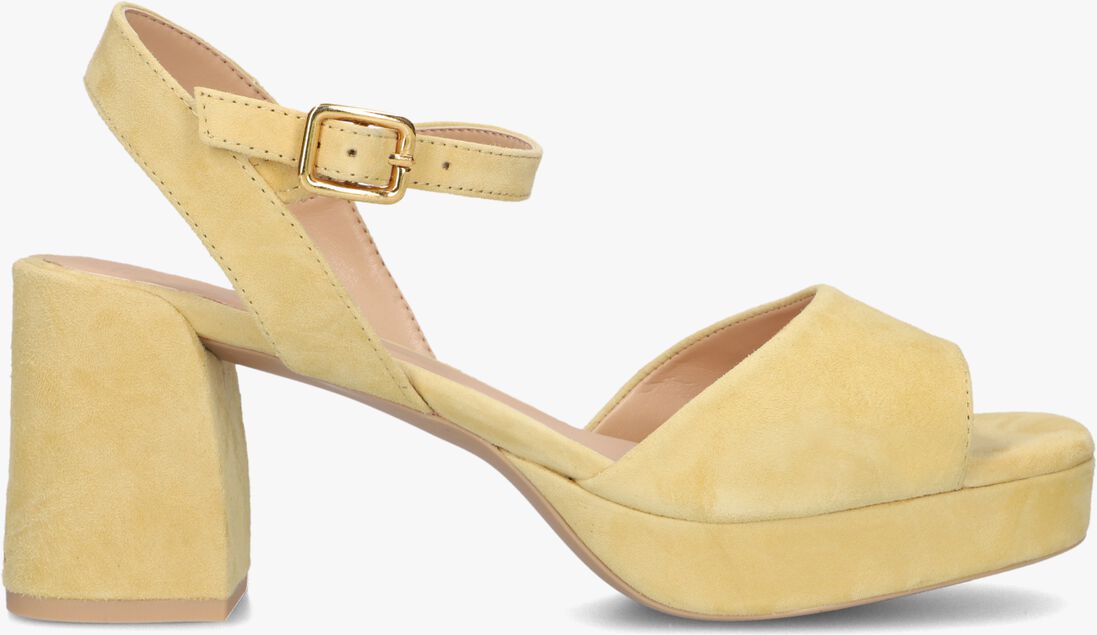 gele unisa sandalen met hak ney