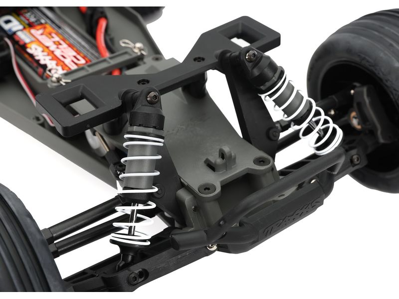 Traxxas Stadium Truck Rustler HD 2WD Orange, RTR, 1:10 2WD-Heckantrieb Truck mit Titan 12-Turn Brushed 550 Motor