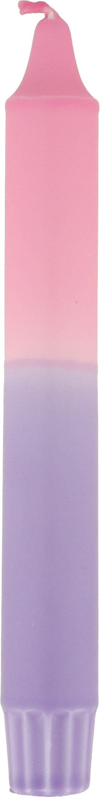 Dippy dinerkaars Dubbeldip paars / roze 6 uur D 2,1 H 19 cm