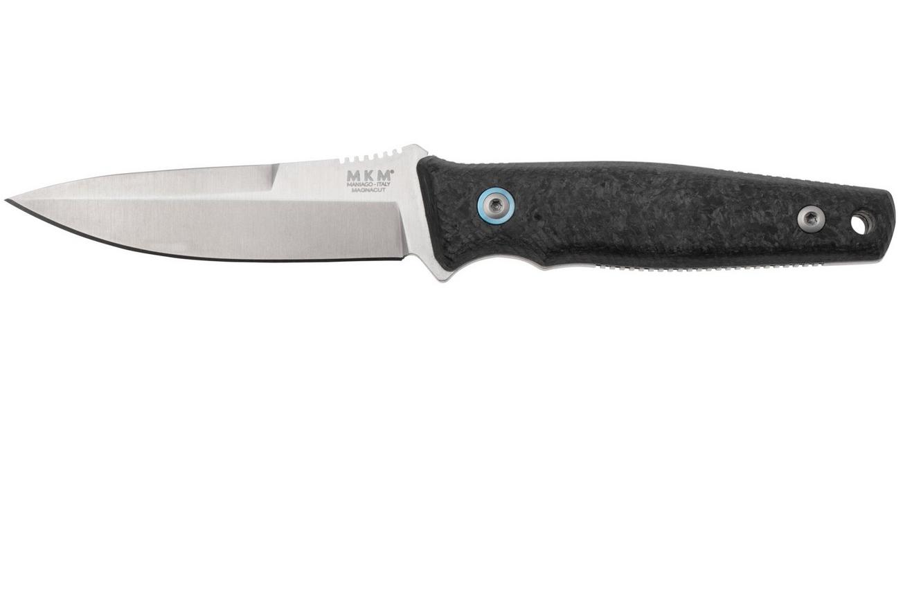 MKM TPF Defense MK-TPFD-CF CPM MagnaCut, Marble Carbon Fiber vaststaand mes, Bob Terzuola design