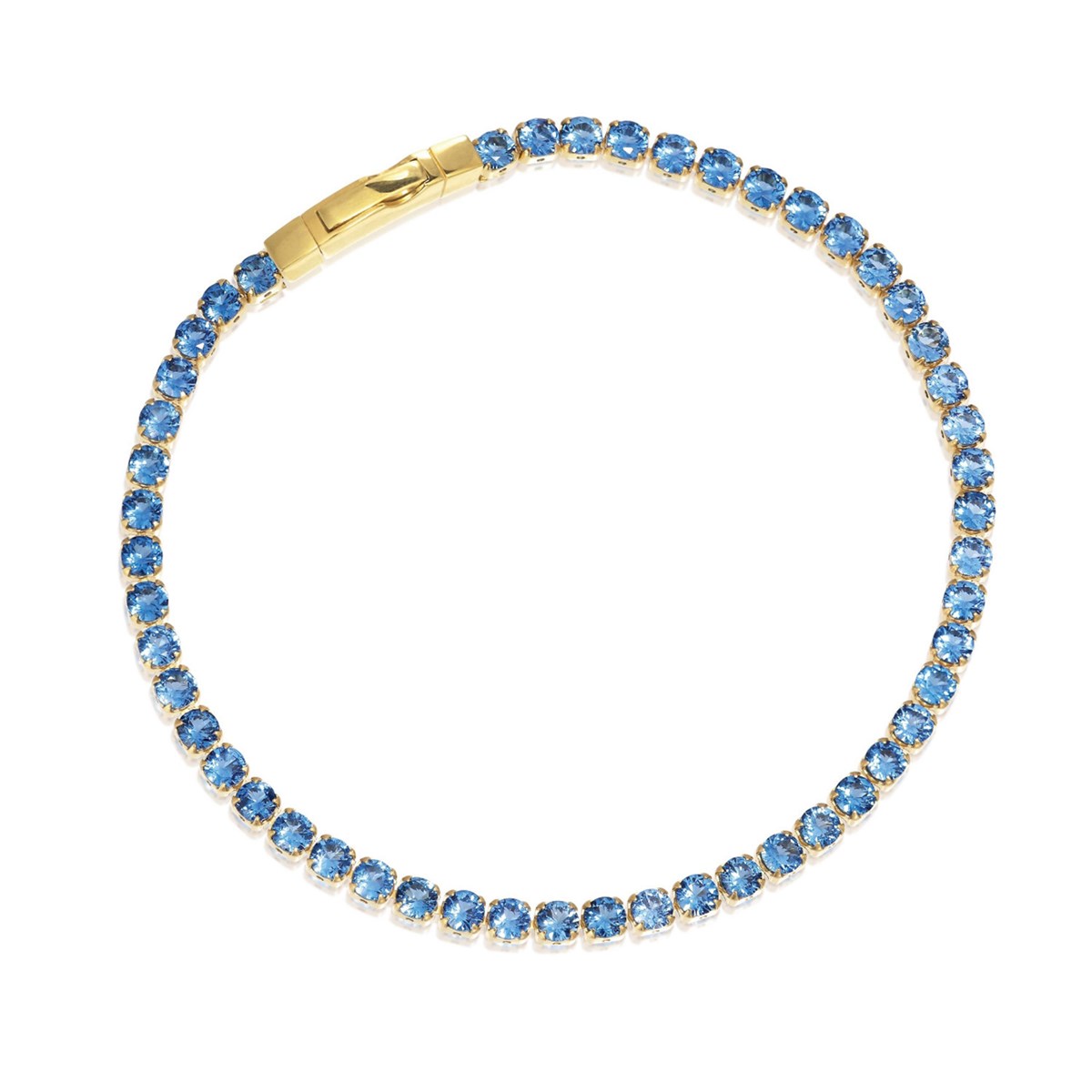 Bracelet SIF JAKOBS ELLERA GRANDErivière oxydes de zirconium bleu