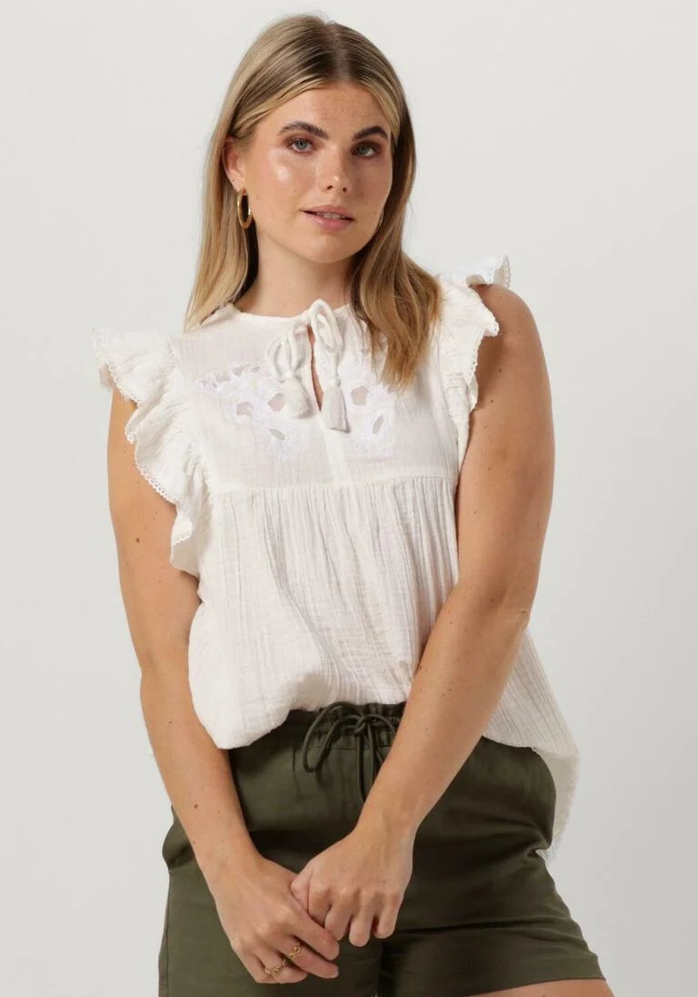 CIRCLE OF TRUST witte circle of trust blouse simone blouse