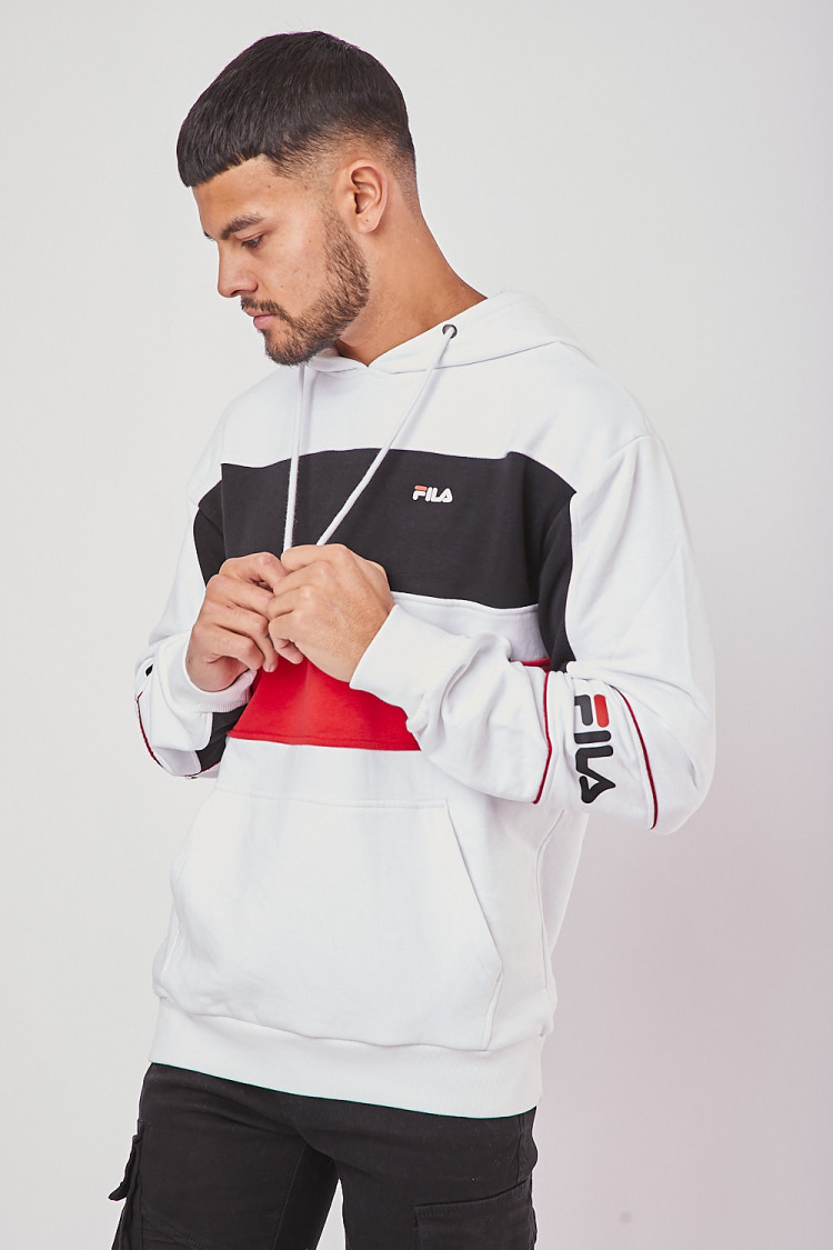 Sweat à capuche Tan Hoodie FILA White