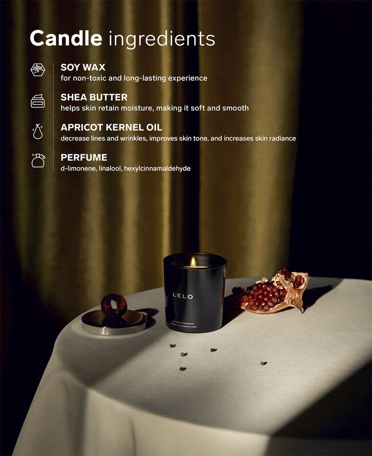LELO Massagelys - Black Pepper & Pomegranate