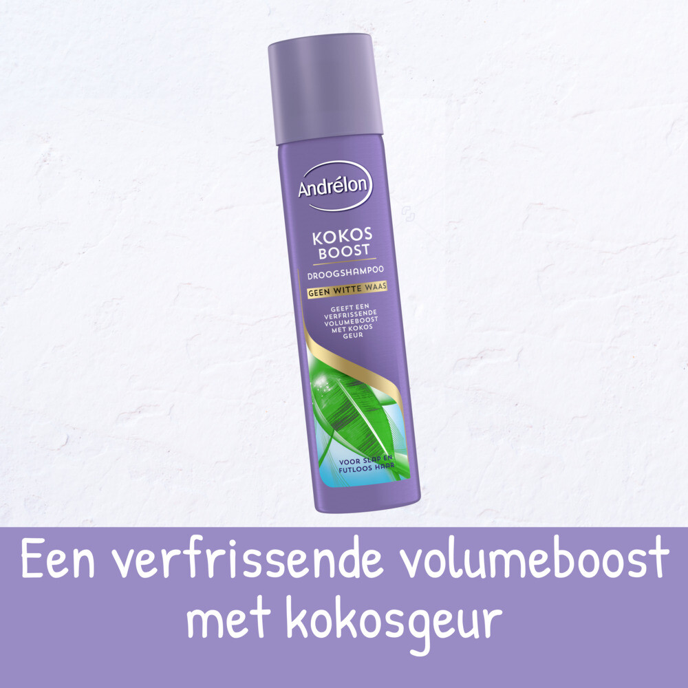 6x Andrelon Droogshampoo Kokos Boost245 ml